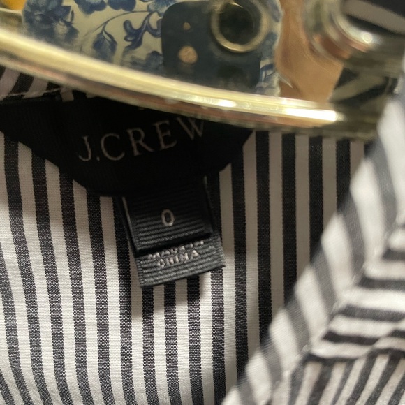 J Crew Gray/Black Striped Midi Shift Dress - Picture 4 of 5